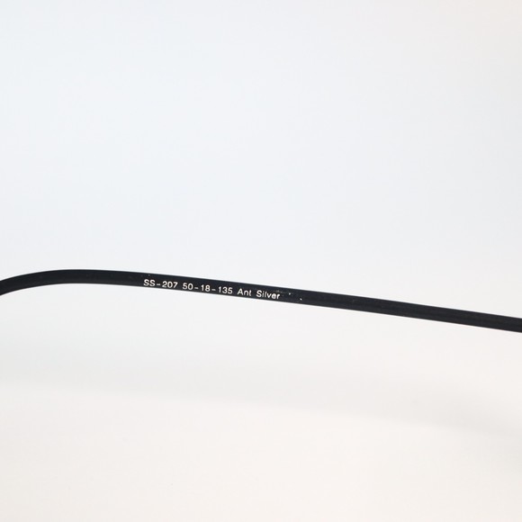 Success SS-207 Ant Silver slim frame eyeglasses eyewear 50-18 135 N6 - Picture 7 of 8